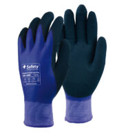 39-300 Hiver Double latex Pro, gants de travail imperméables à l'eau, gants bleus